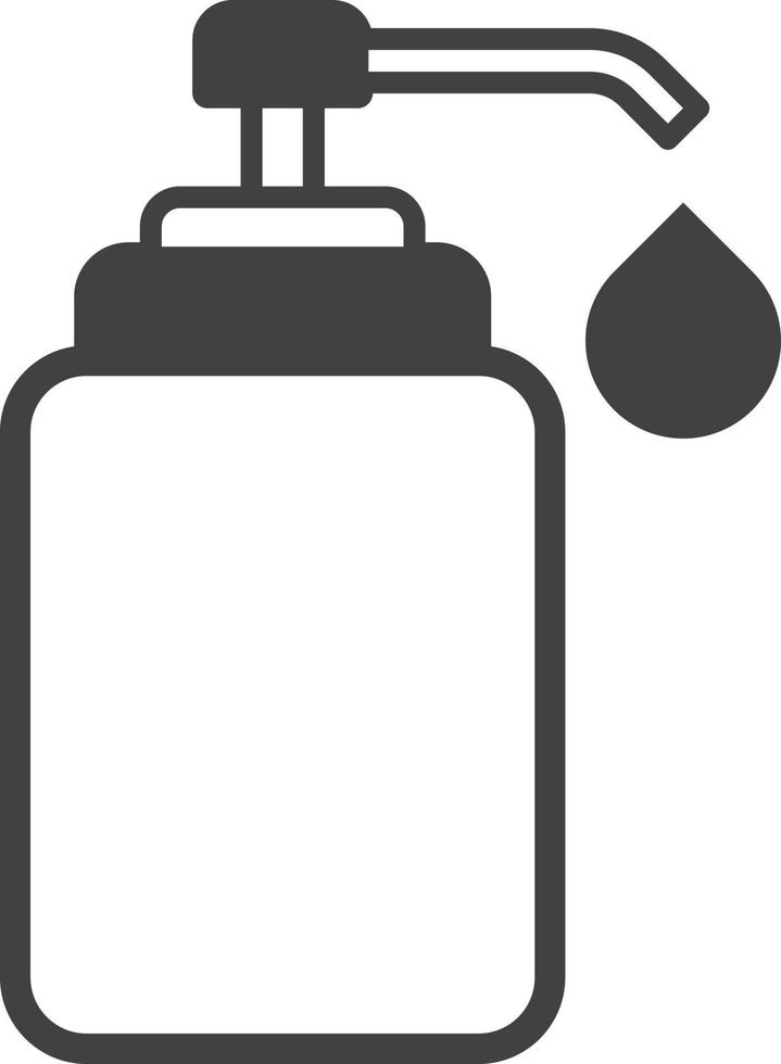 ilustração de garrafa de spray de álcool em estilo minimalista vetor