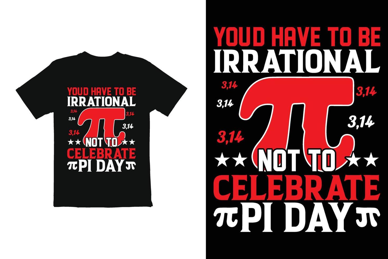 design de camiseta do dia do pi. pid day camiseta gráfica impressão de camisa pronta vetor