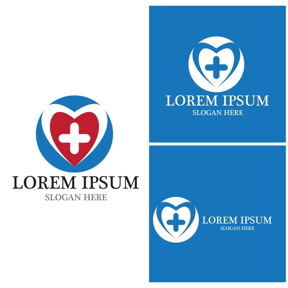 vetor de modelo de logotipo médico de saúde