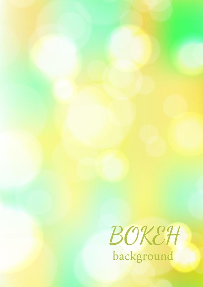 fundo de vetor de luz de fada de bokeh abstrato