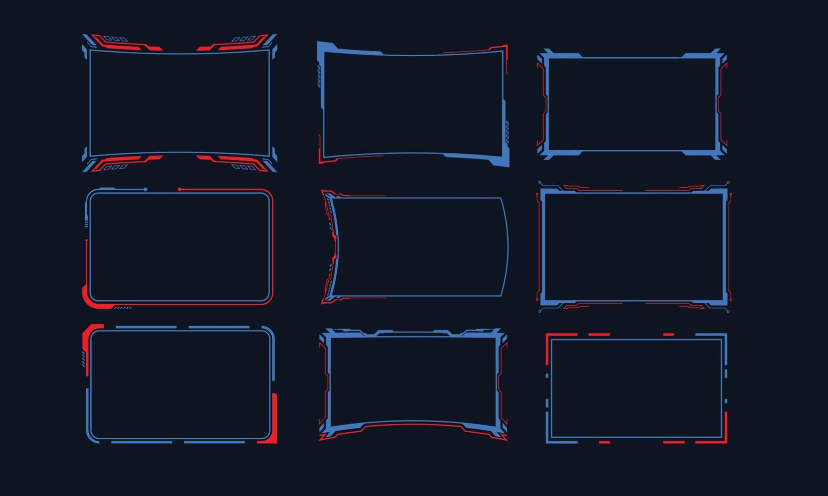 fundo de conceito de design de layout de modelo de quadro de ficção científica abstrato. ilustração vetorial vetor