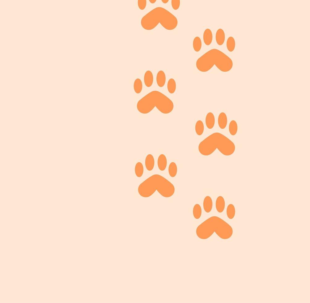 ilustração de design livre de patas de gato vetor