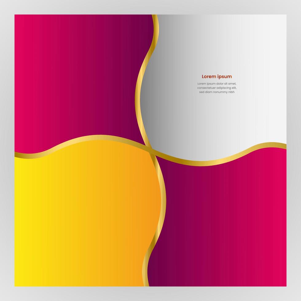 modelo de negócio abstrato. fundo geométrico abstrato com vermelho, azul e amarelo para modelo de pôster de brochura de negócios de design de capa eps10. vetor