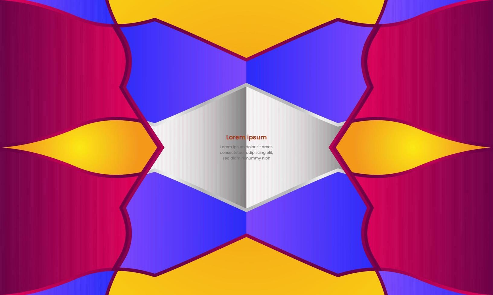 fundo geométrico abstrato com vermelho, azul e amarelo para modelo de pôster de brochura de negócios de design de capa eps10. vetor