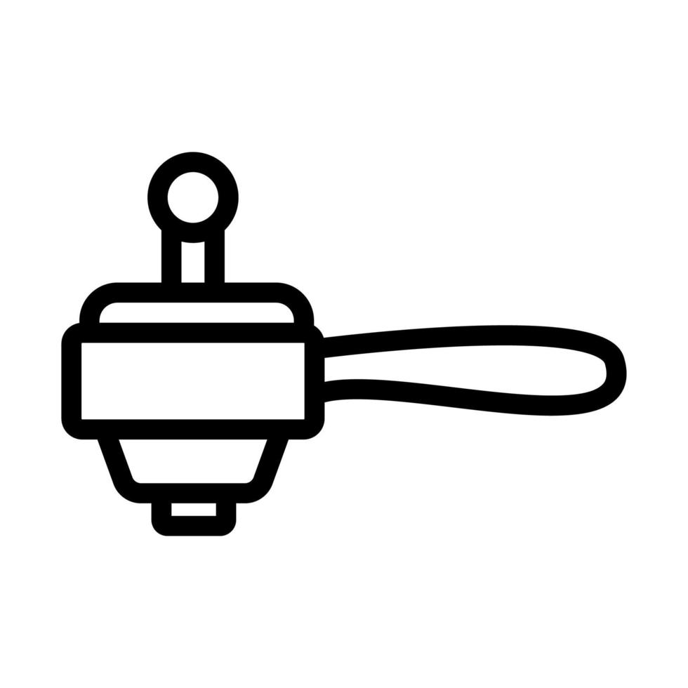 vetor de ícone do moedor de café. ilustração de símbolo de contorno isolado