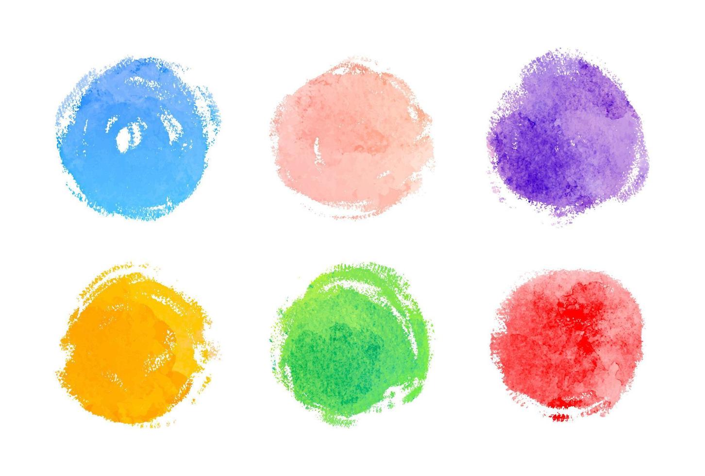 círculos de vetor em aquarela. plano de fundo para título e logotipo