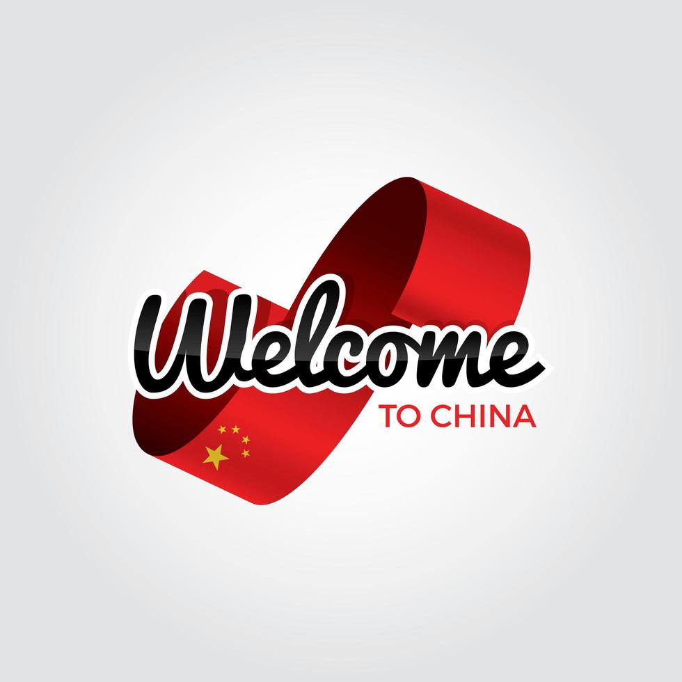 bem-vindo à China vetor