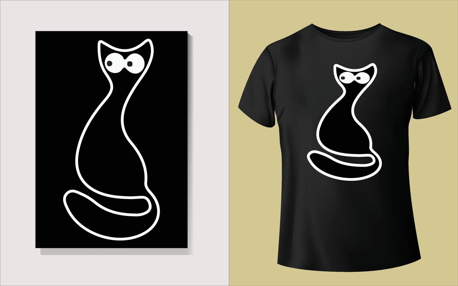 design de camiseta de animal fofo vetor
