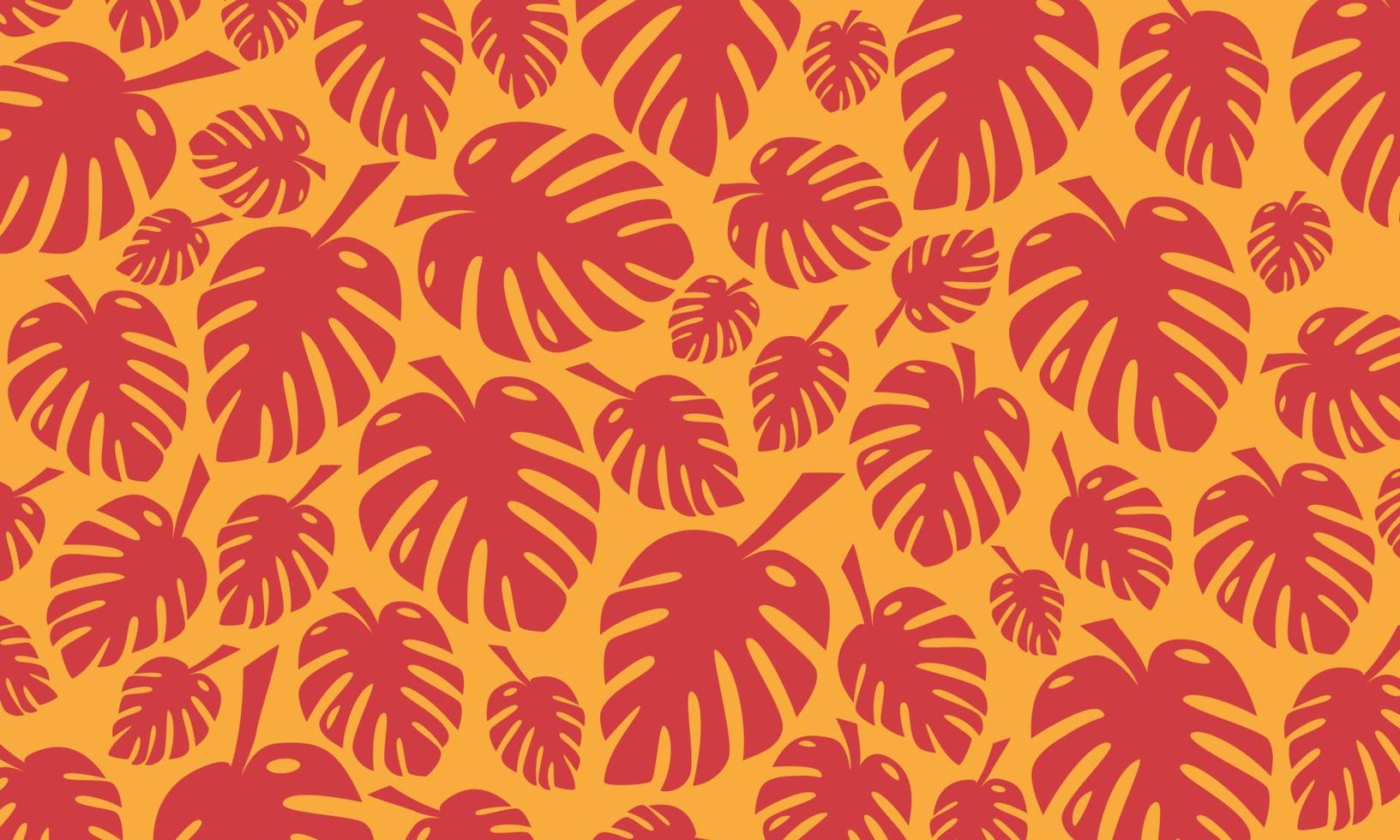 papel de parede padrão de folhagem tropical retrô vintage abstrato vetor