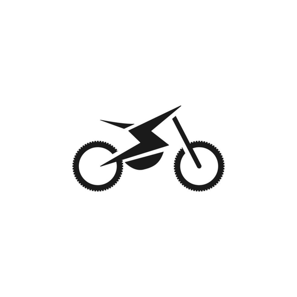 logotipo de bicicleta eletrônica vetor