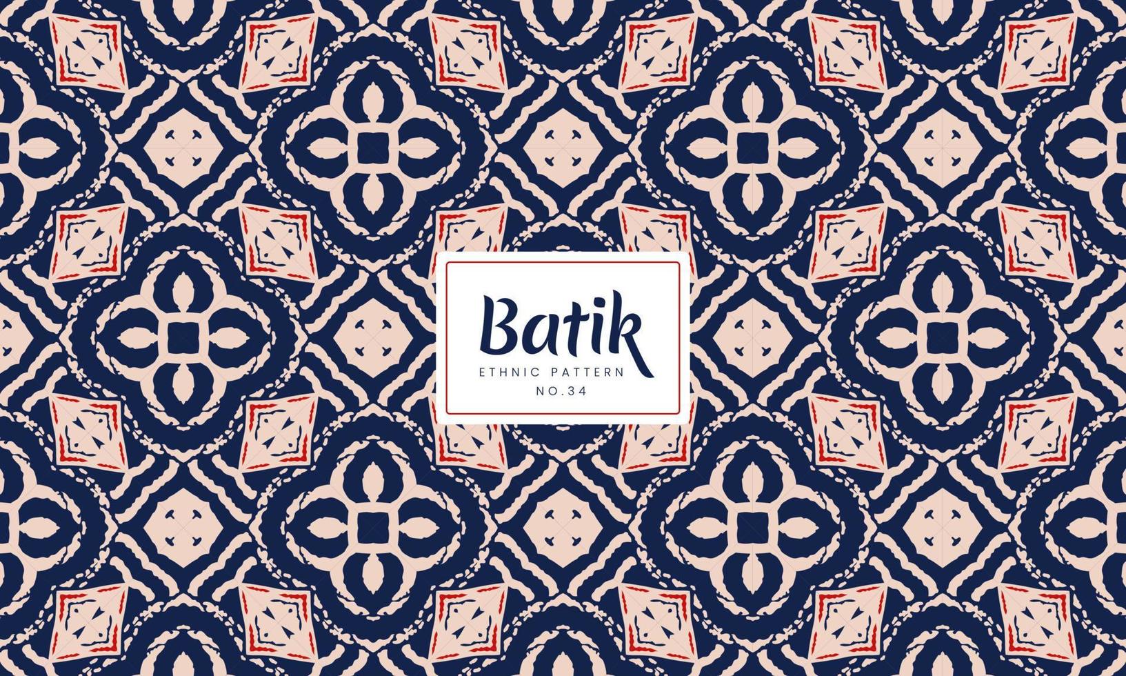 batik indonésio padrões étnicos decorativos tradicionais de fundo vector