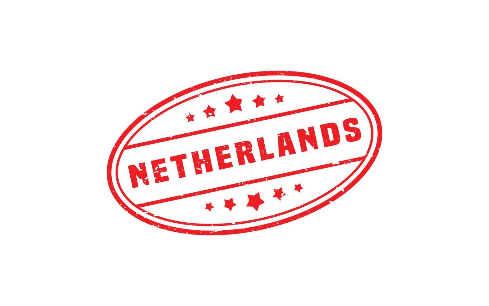 Holanda carimbo de borracha com estilo grunge em fundo branco vetor