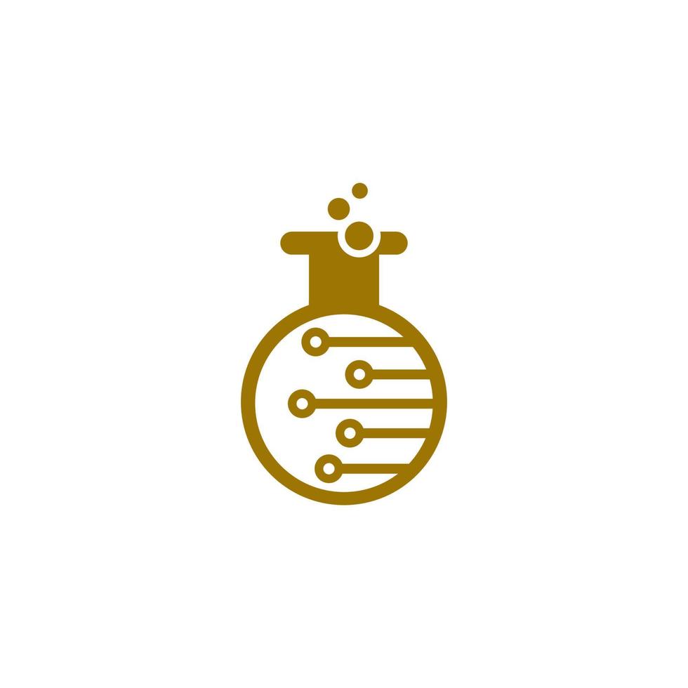 design de logotipo de vetor de modelo de laboratório