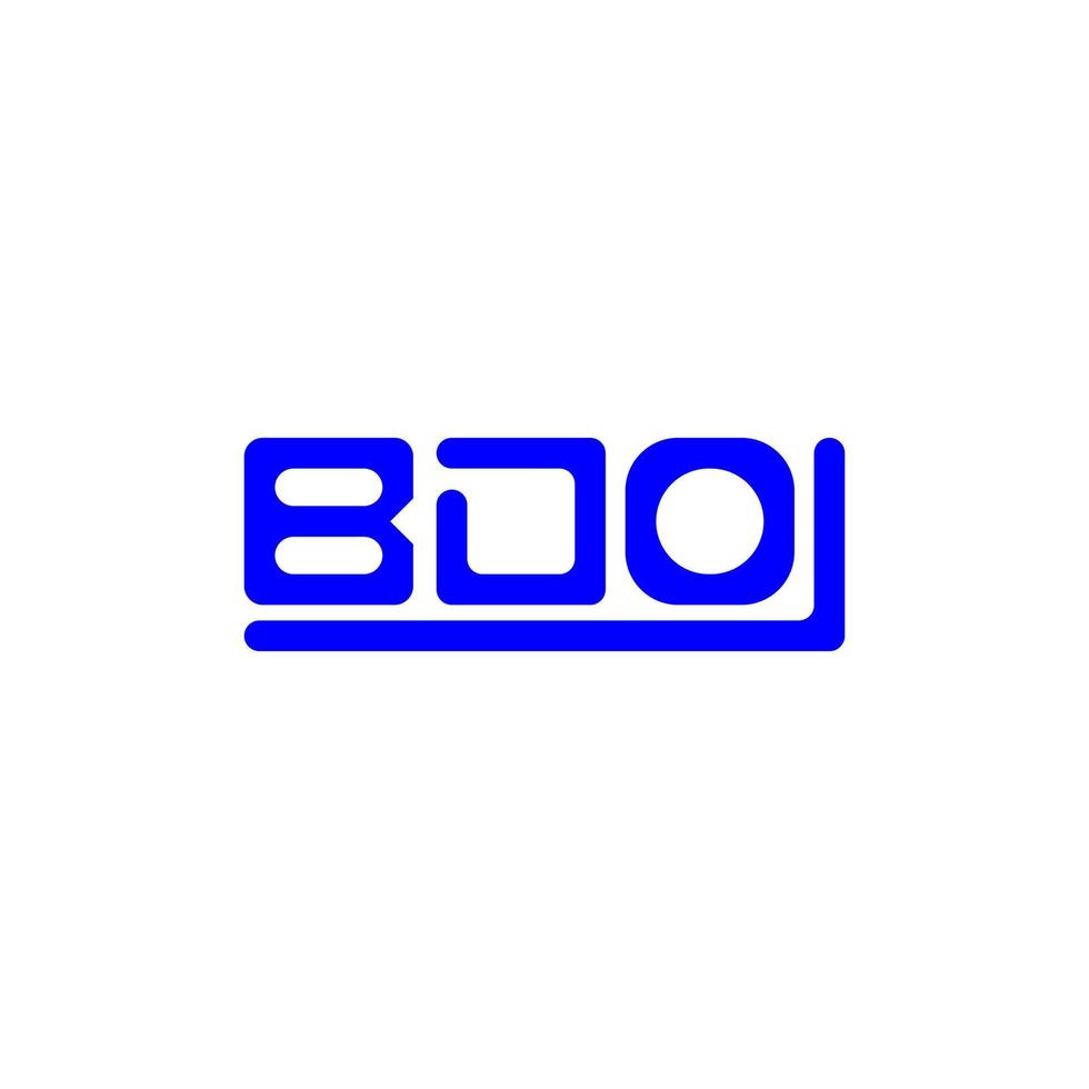 design criativo do logotipo da letra bdo com gráfico vetorial, logotipo simples e moderno bdo. vetor