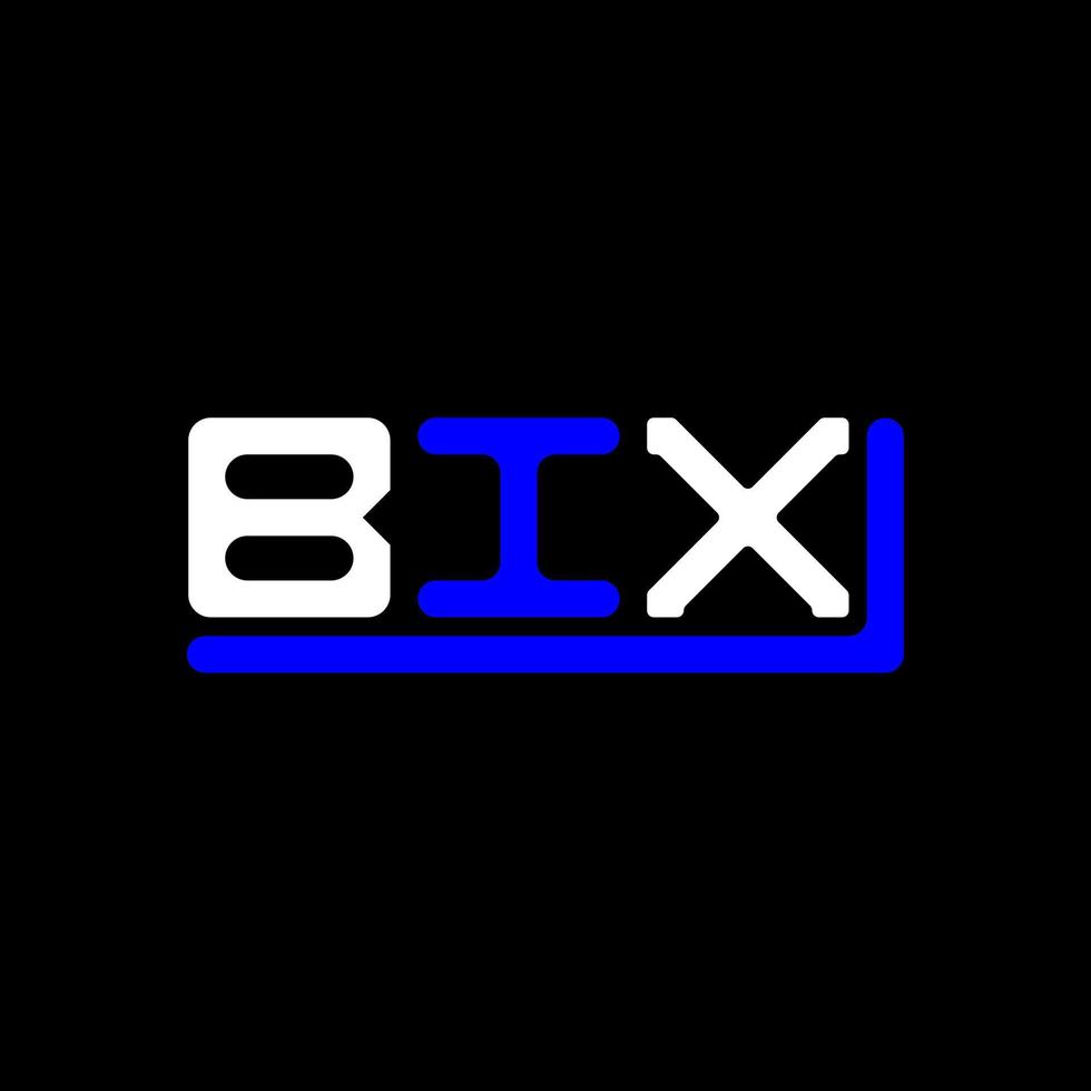 design criativo do logotipo da letra bix com gráfico vetorial, logotipo simples e moderno bix. vetor