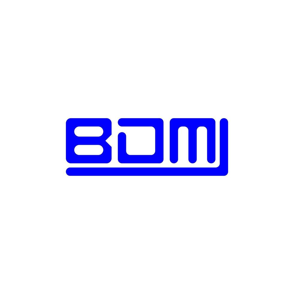 design criativo do logotipo da letra bdm com gráfico vetorial, logotipo simples e moderno bdm. vetor