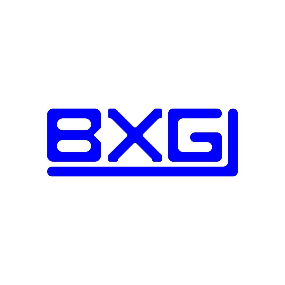 design criativo do logotipo da letra bxg com gráfico vetorial, logotipo simples e moderno bxg. vetor