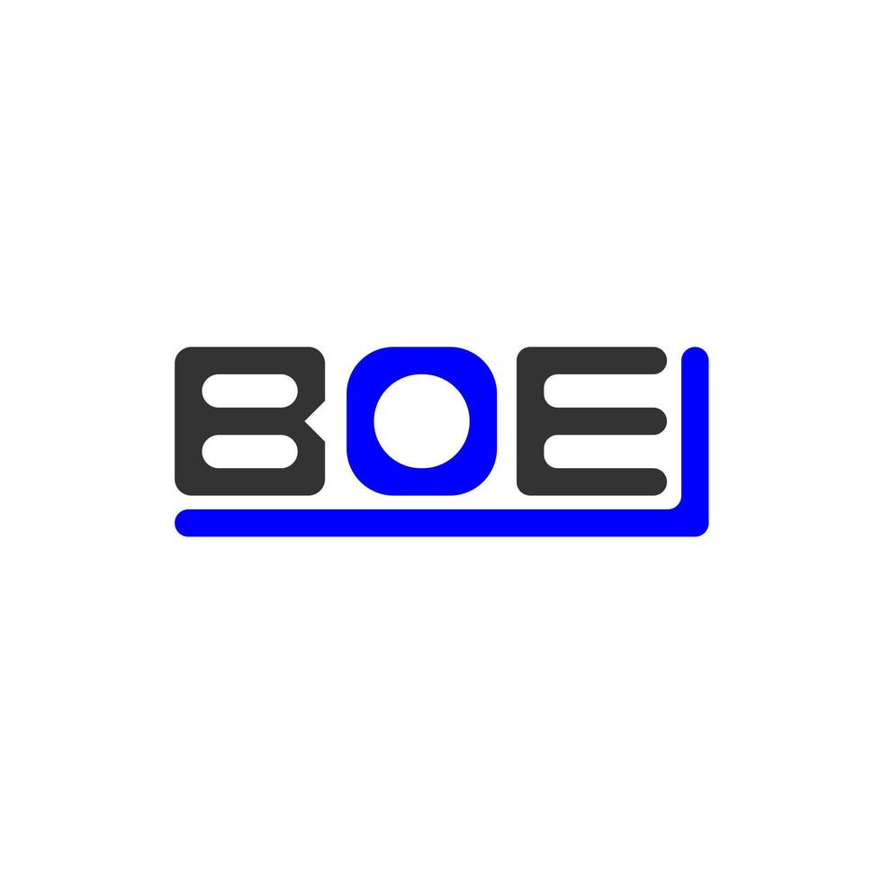 design criativo do logotipo da carta boe com gráfico vetorial, logotipo simples e moderno do boe. vetor