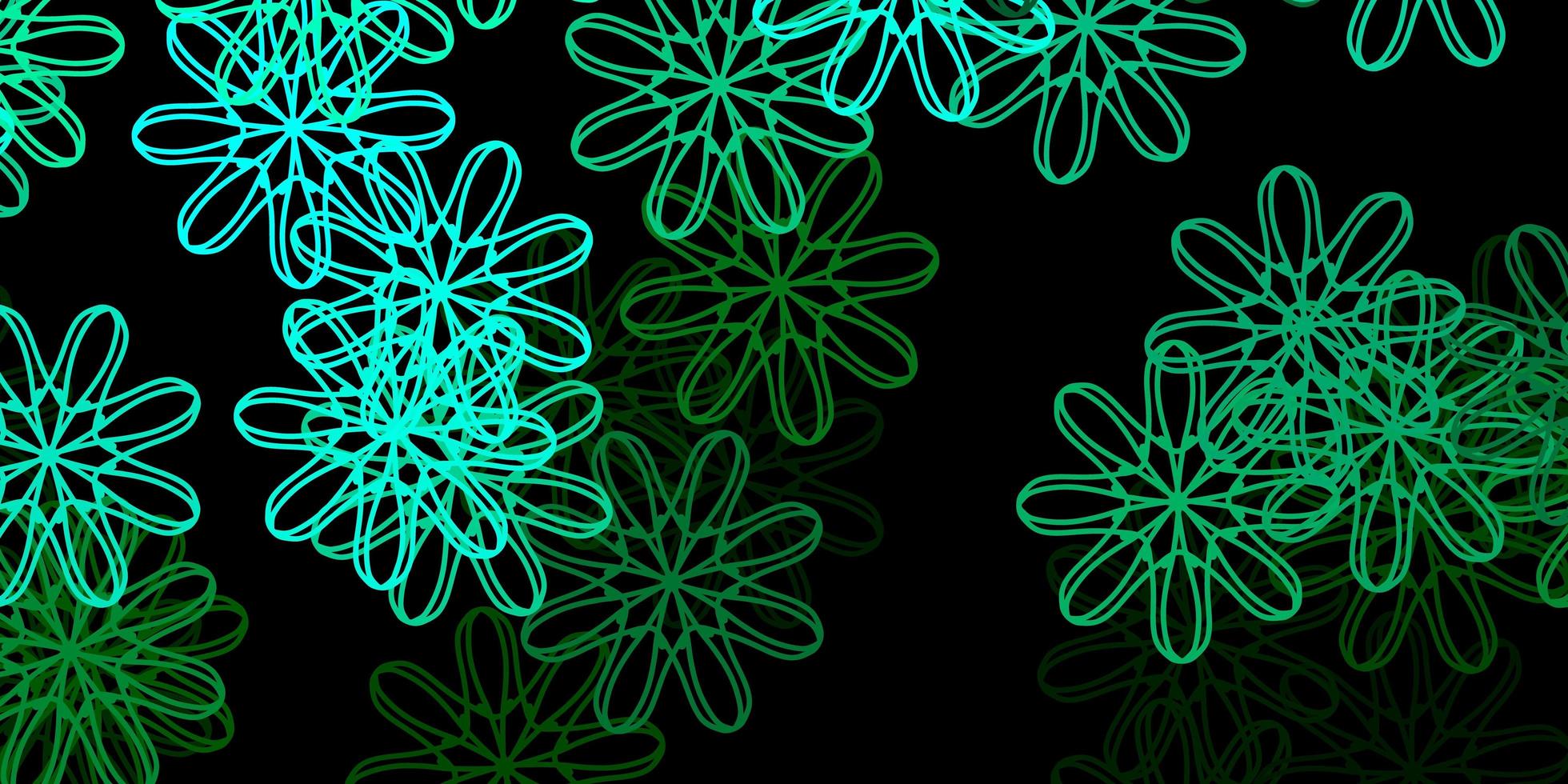 textura vector verde escuro com formas de memphis.