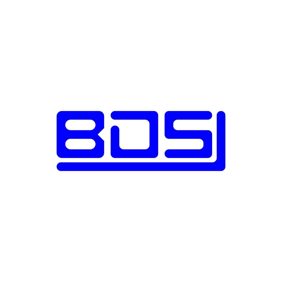 design criativo do logotipo da carta bds com gráfico vetorial, logotipo simples e moderno do bds. vetor