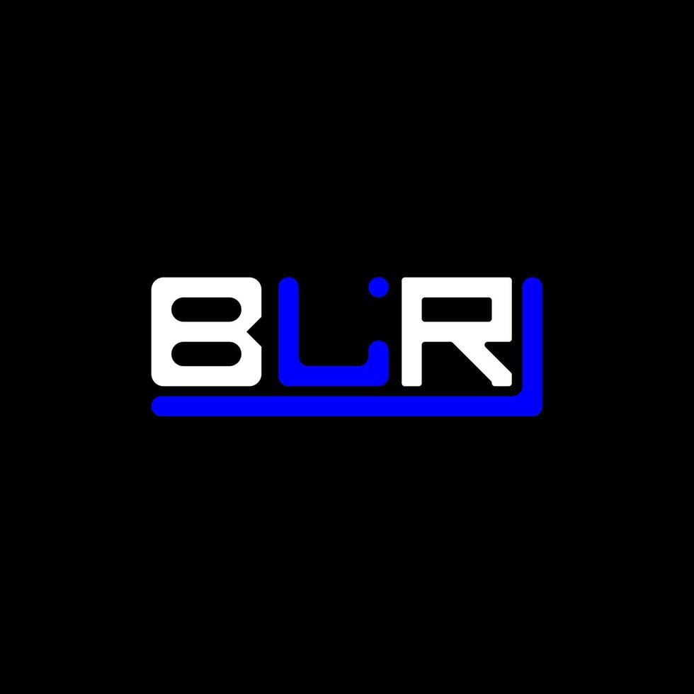 design criativo do logotipo da letra blr com gráfico vetorial, logotipo simples e moderno do blr. vetor