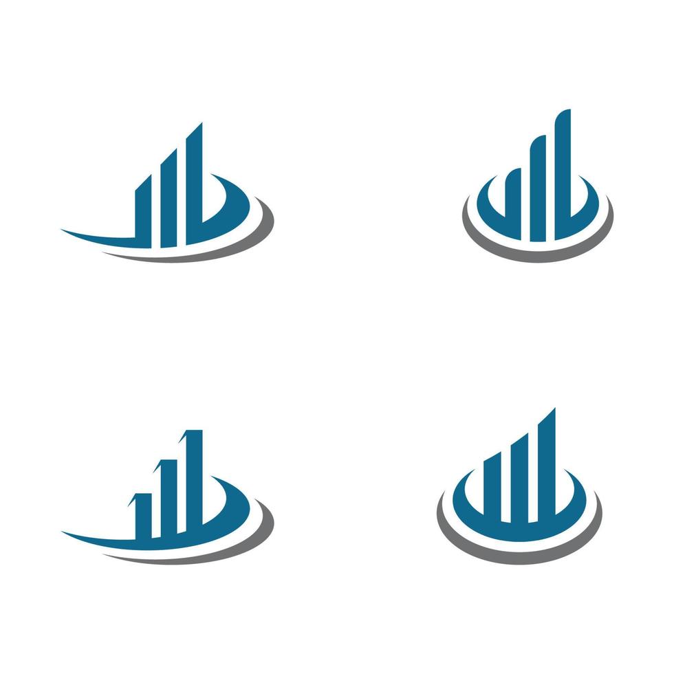 modelo de logotipo de finanças empresariais vetor