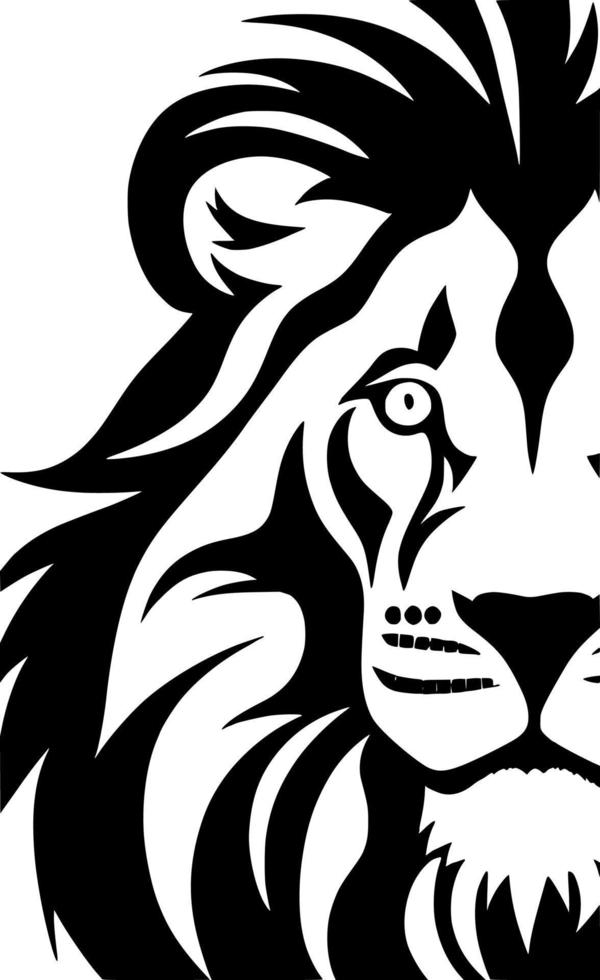 ilustração vetorial de cabeça de leão vetor