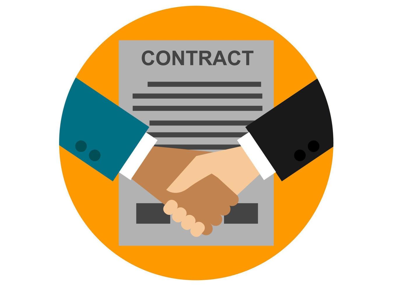 círculo ícone clipart contrato acordo parceria ilustração finança negócio vetor