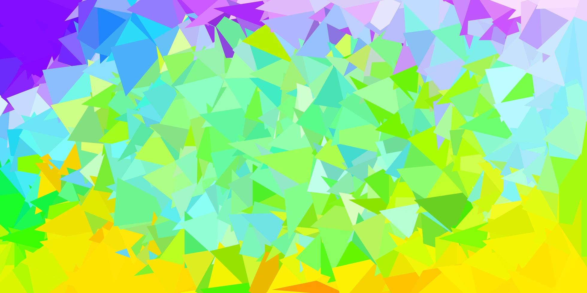 fundo poligonal de luz multicolorida vetorial vetor