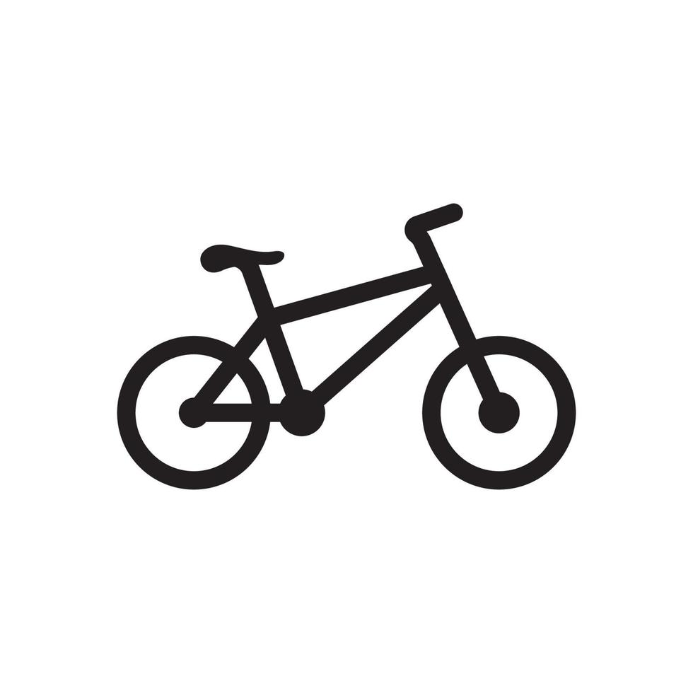 modelo de design de ícone de logotipo de bicicleta vetor