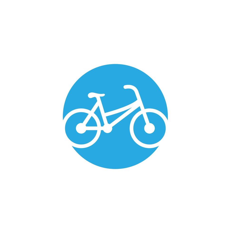 modelo de design de ícone de logotipo de bicicleta vetor