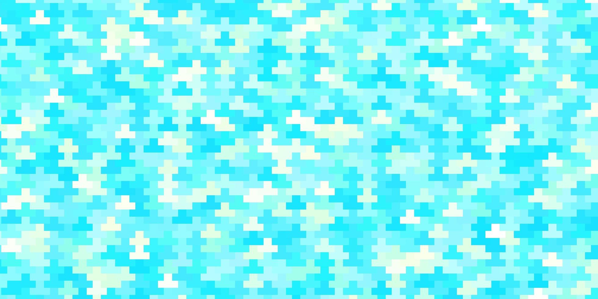 padrão de vetor azul claro e verde em estilo quadrado