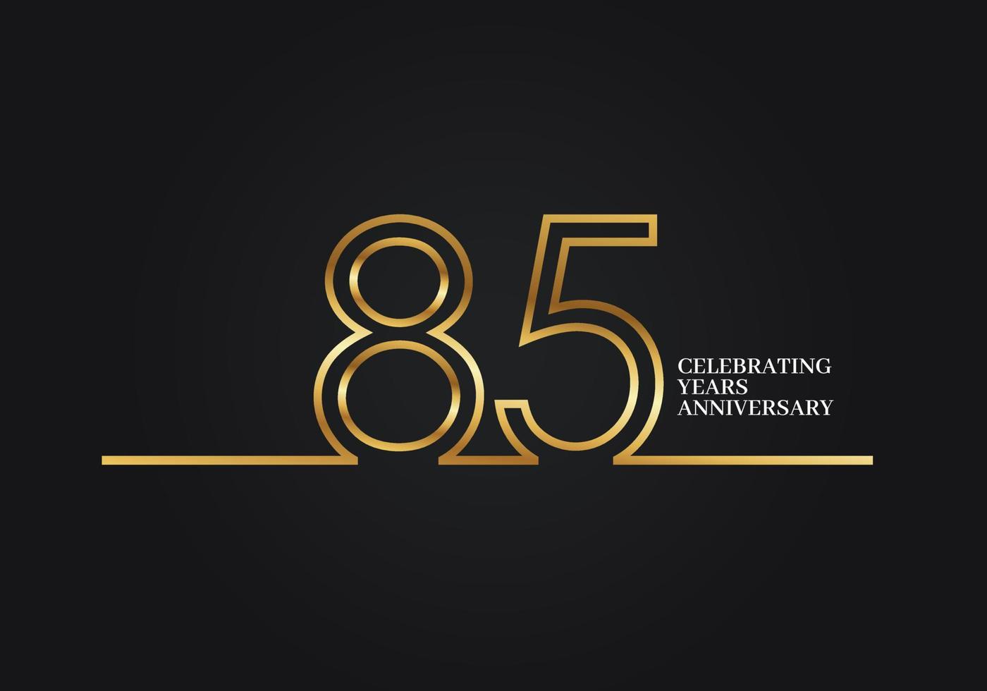 Aniversário de 85 anos vetor