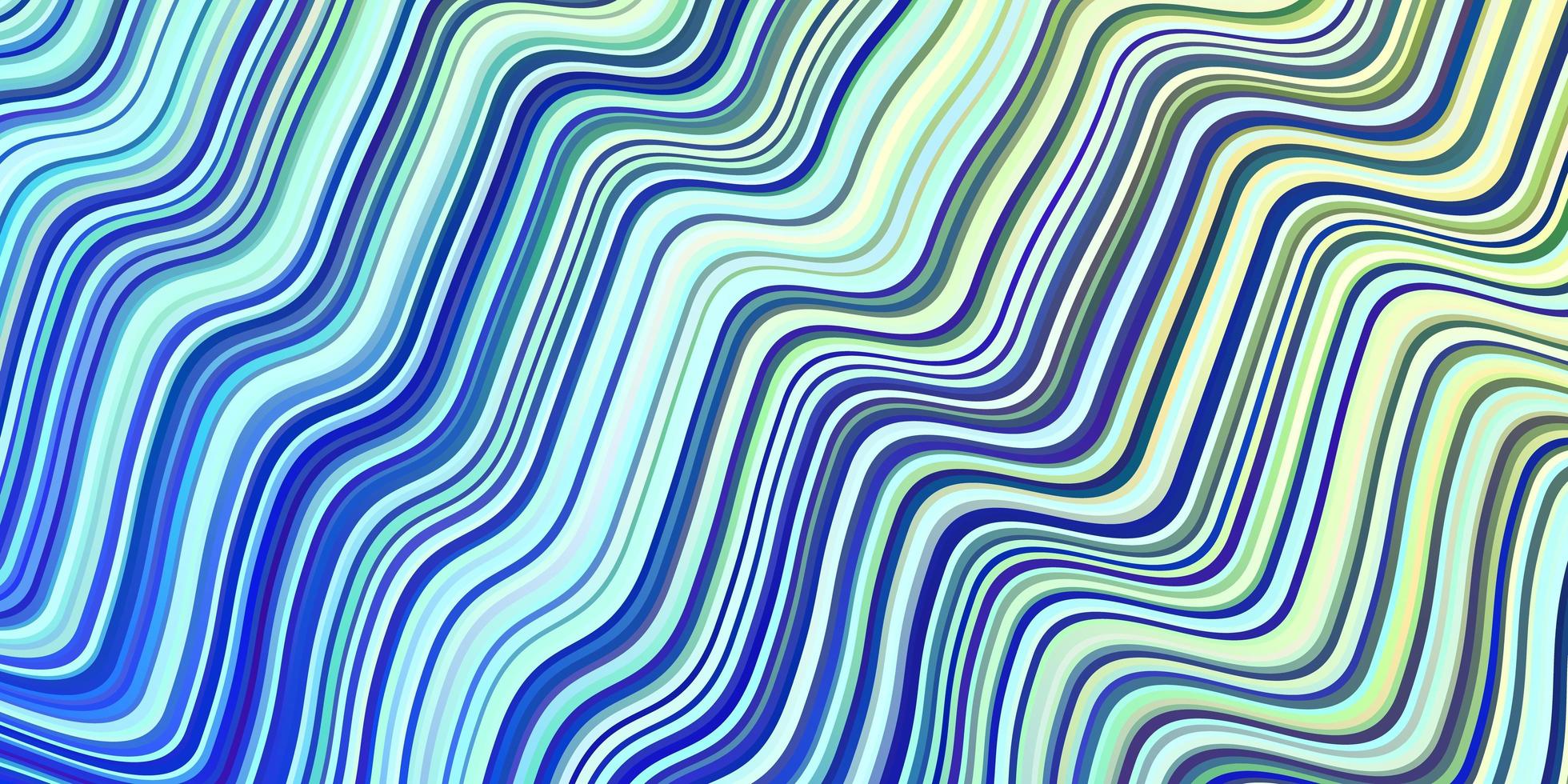 textura de vetor azul e verde claro com linhas dobradas.