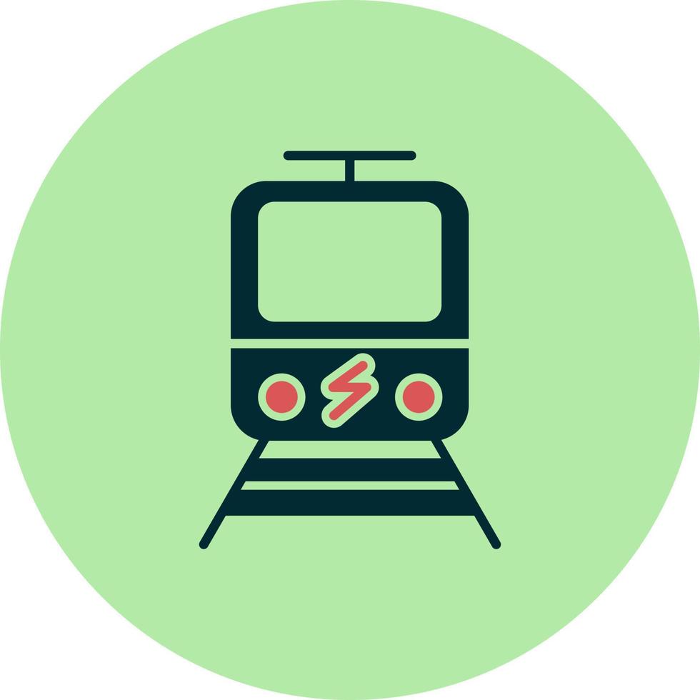 ícone de vetor de trem elétrico