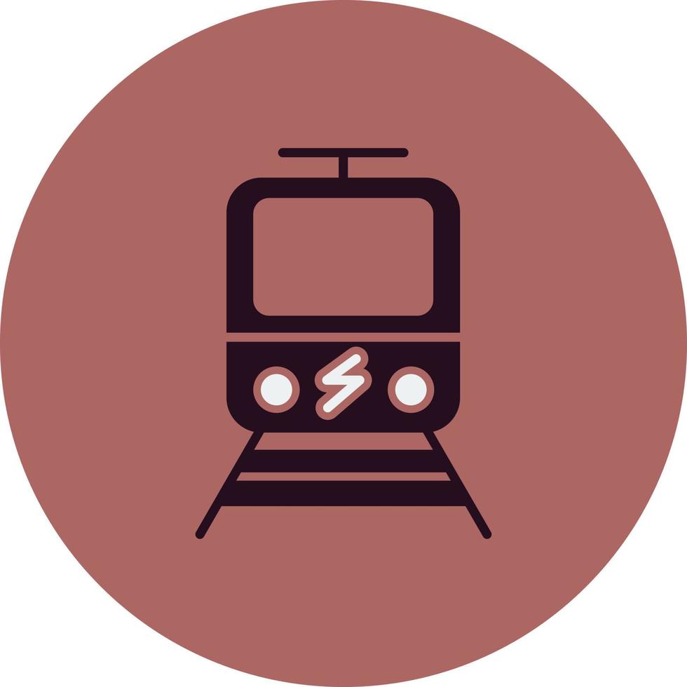 ícone de vetor de trem elétrico