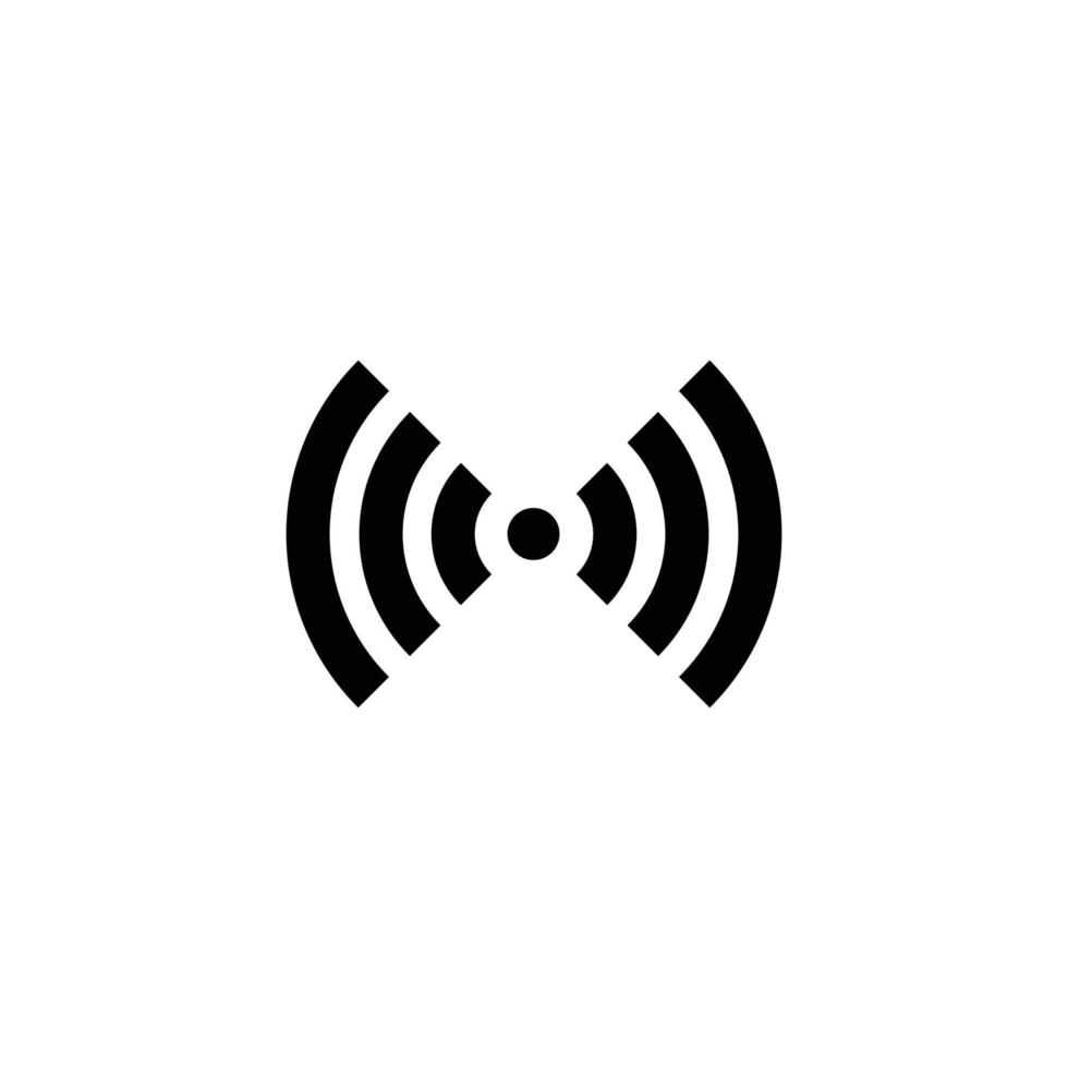ilustração em vetor simples ícone plano de sinal de rede