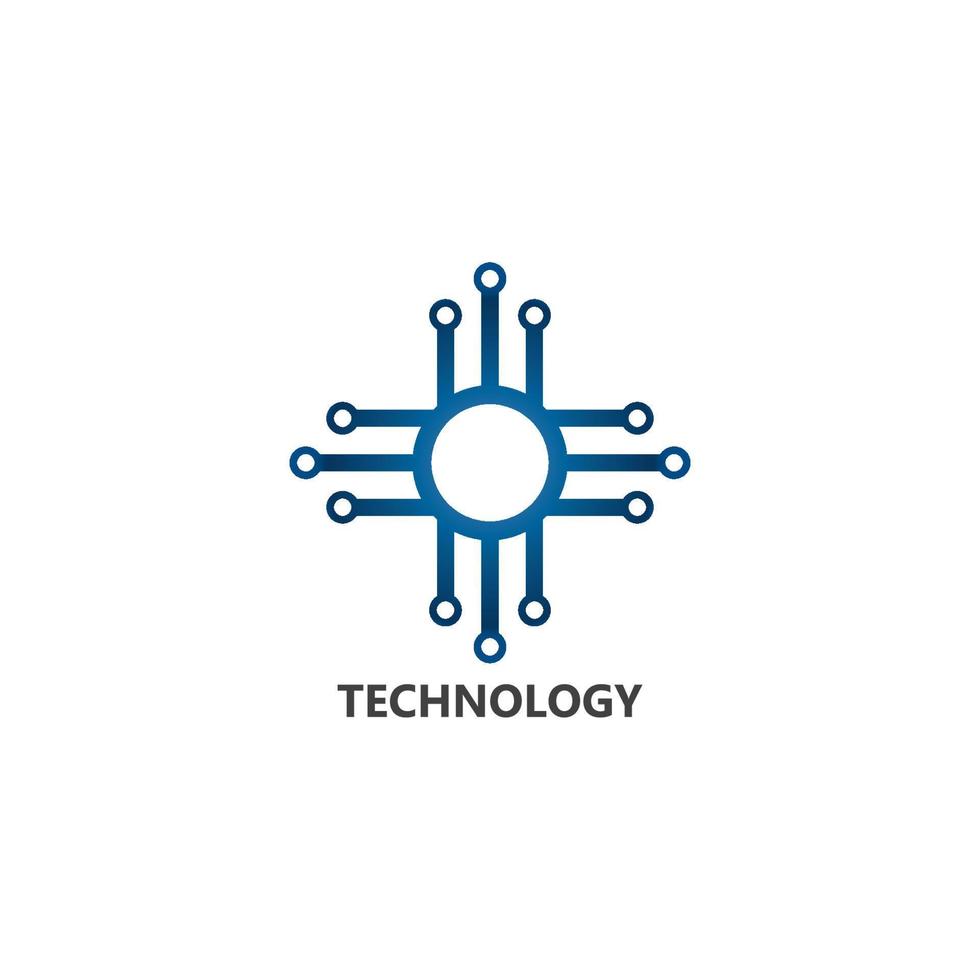 ilustração em vetor logotipo tecnologia conceito