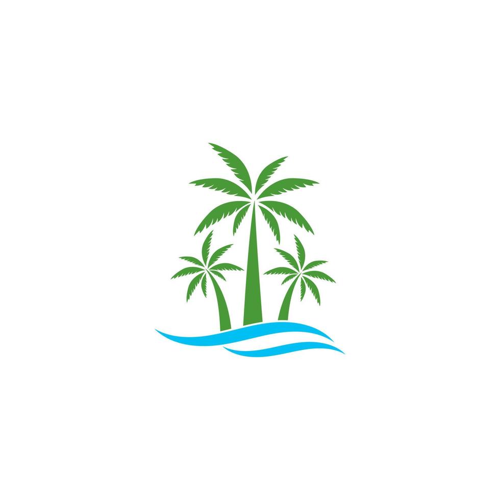 modelo de ícone de vetor de conceito de logotipo de viagens de verão