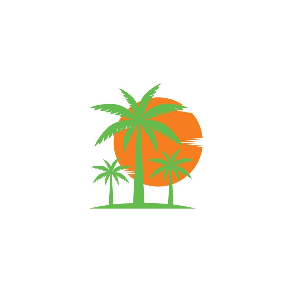 modelo de ícone de vetor de conceito de logotipo de viagens de verão