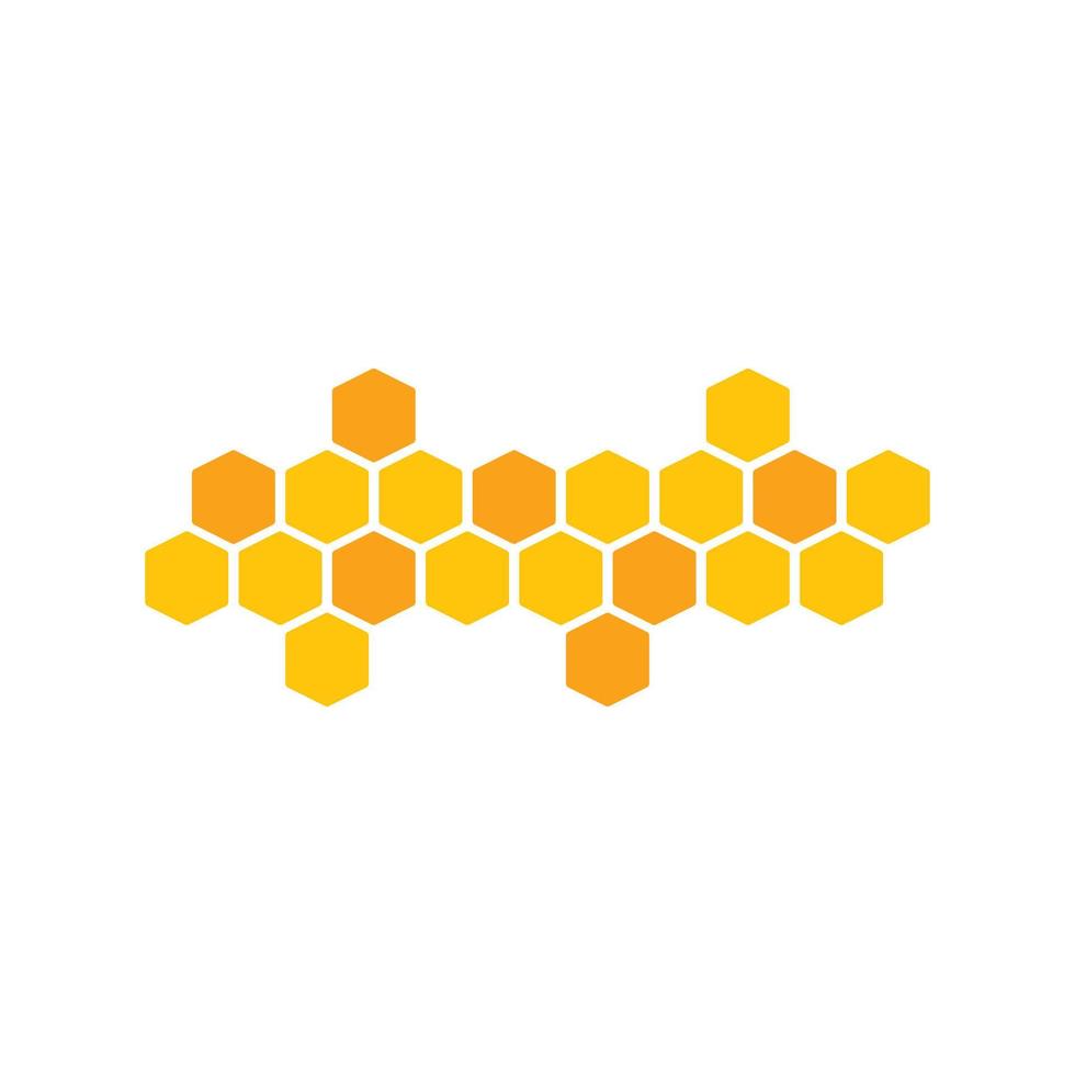 conceito de ícone de vetor de logotipo de favo de mel d