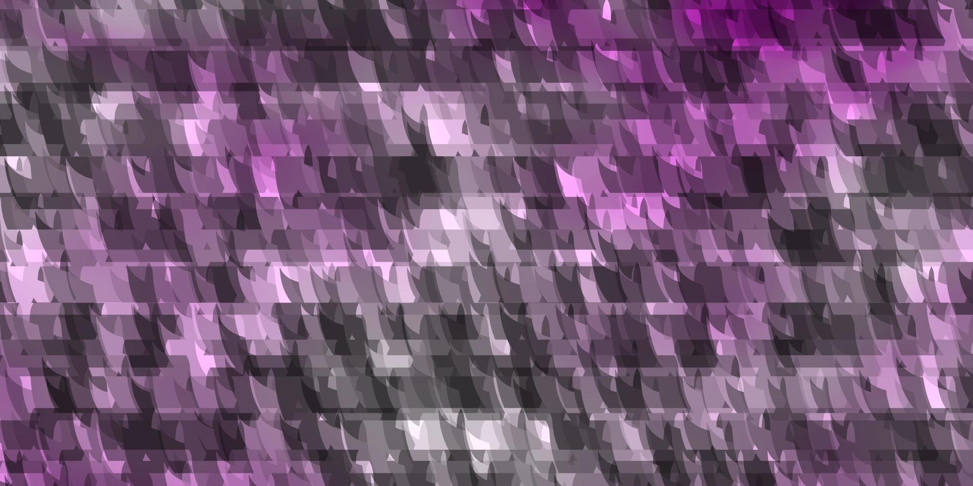 pano de fundo vector roxo claro com linhas, triângulos.