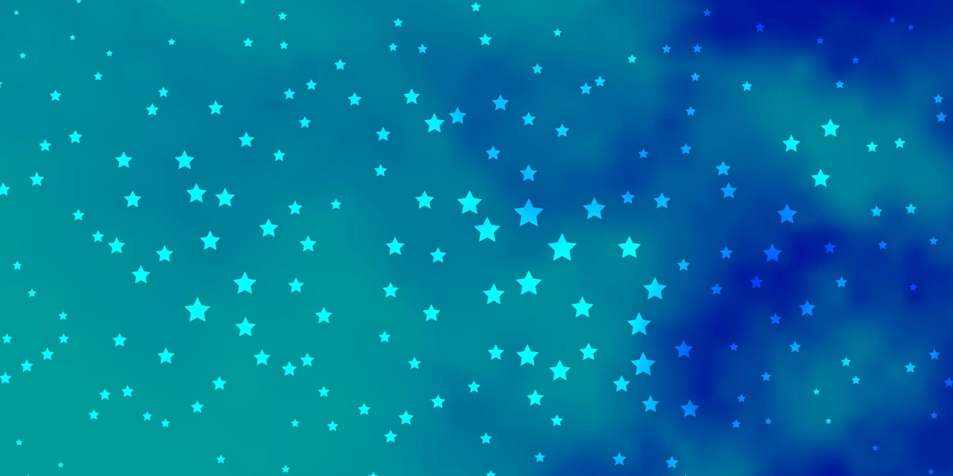 padrão de vetor azul escuro com estrelas abstratas