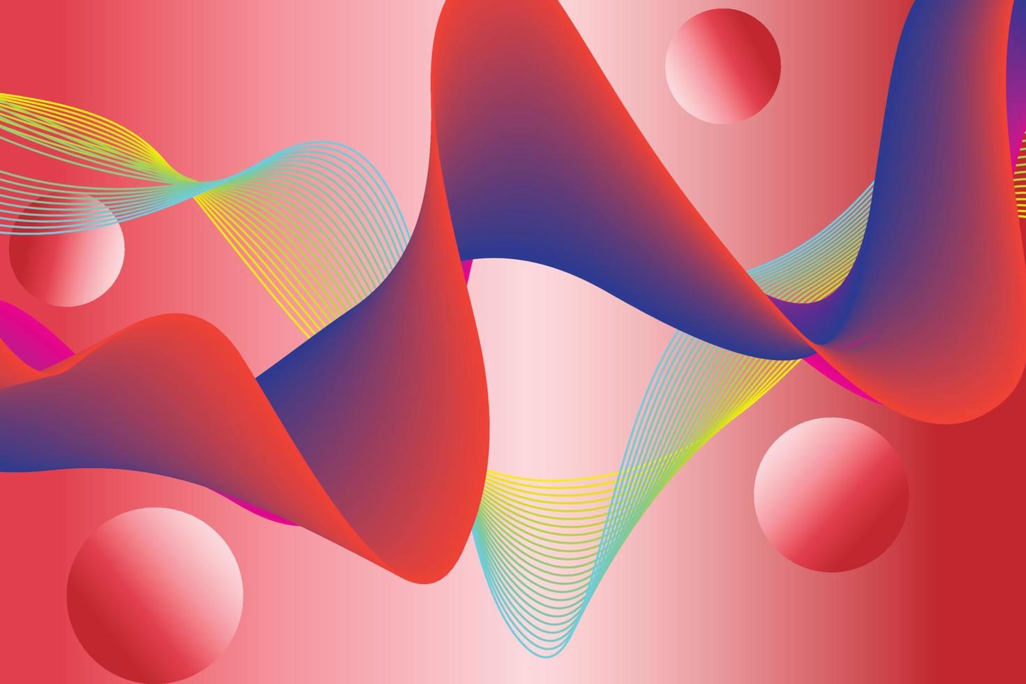 fundo abstrato colorido da onda do gradiente. pôster moderno com forma de fluxo 3d gradiente. design de plano de fundo de inovação para a página de destino. vetor