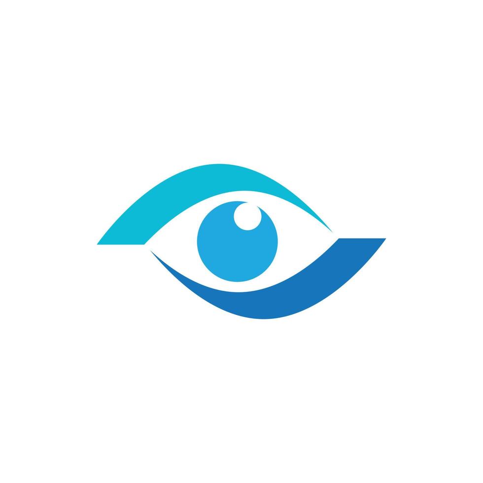 logotipo de cuidados com os olhos vetor