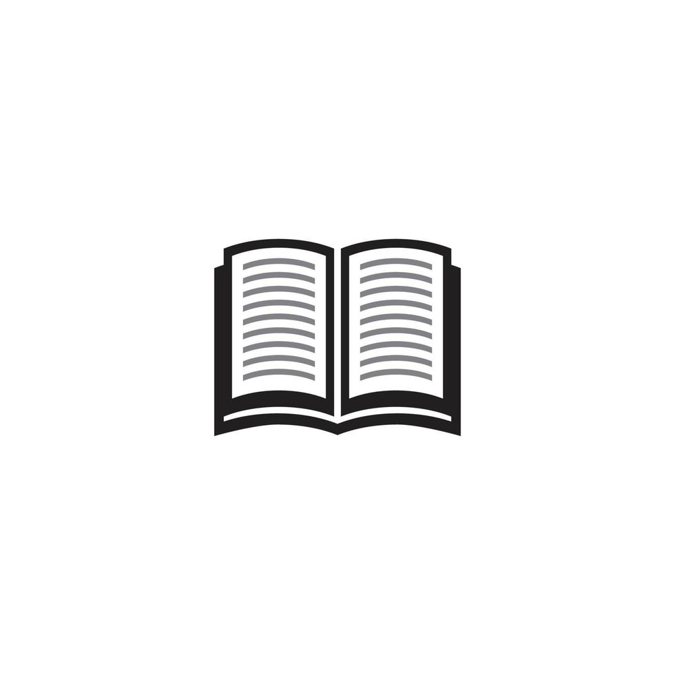 modelo de logotipo de livro vetor