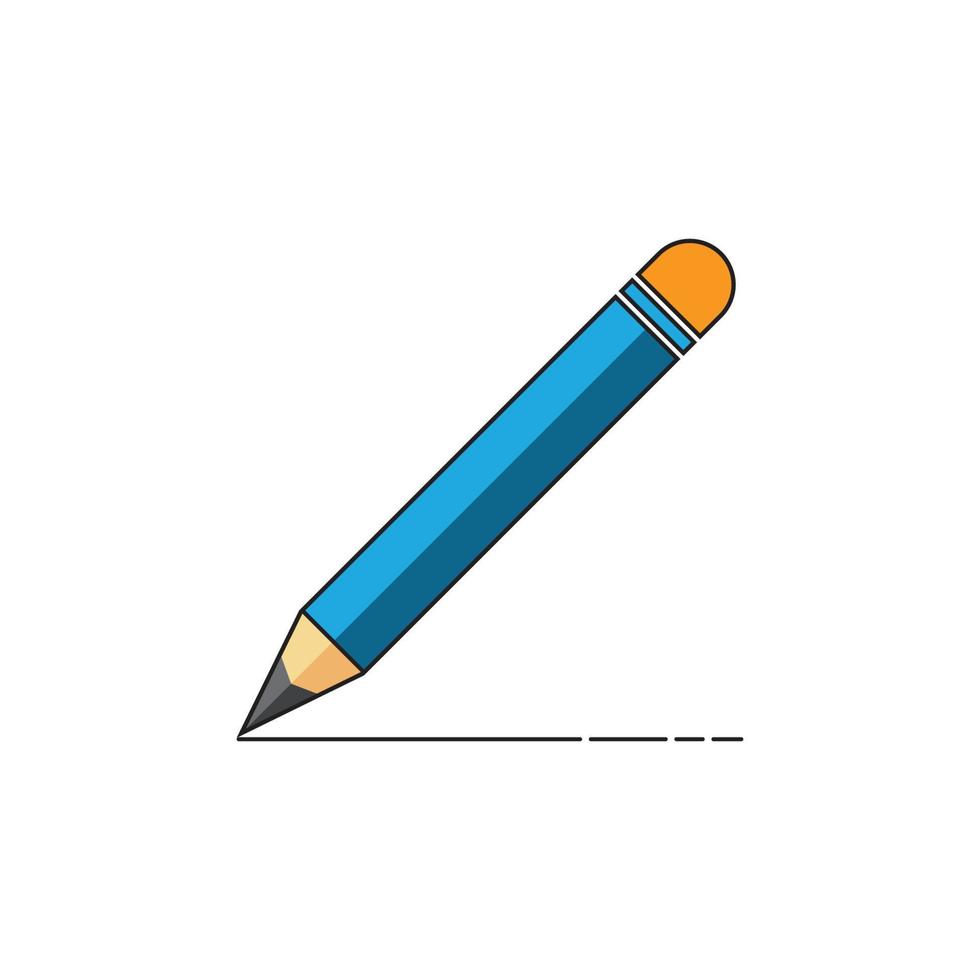 ícone de logotipo de lápis vetor