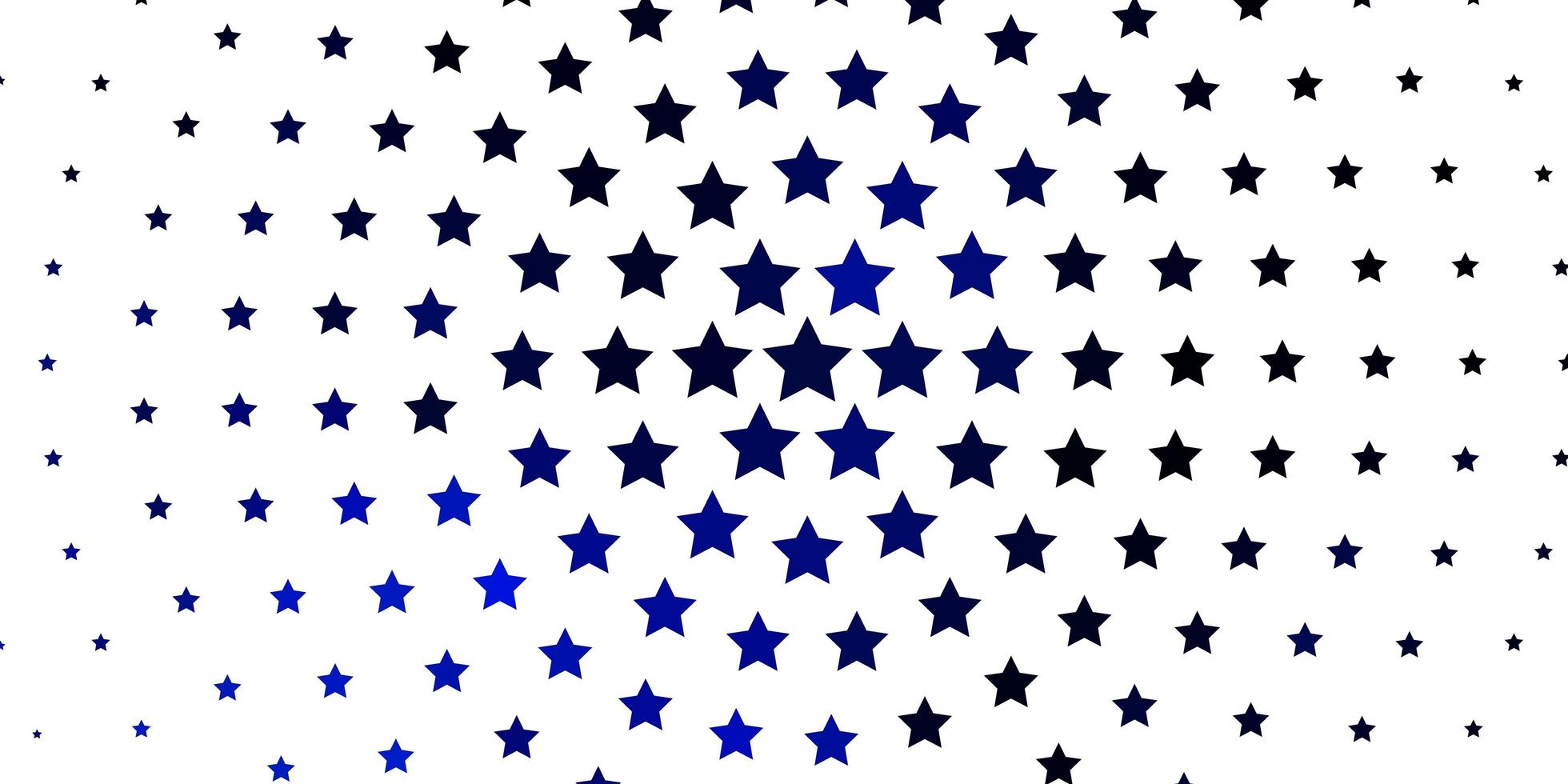 textura vector azul claro com lindas estrelas