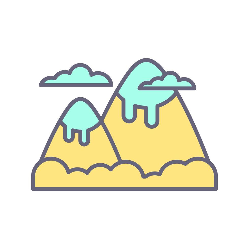 ícone de vetor de montanha