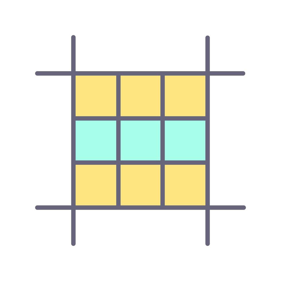 ícone de vetor de layout quadrado